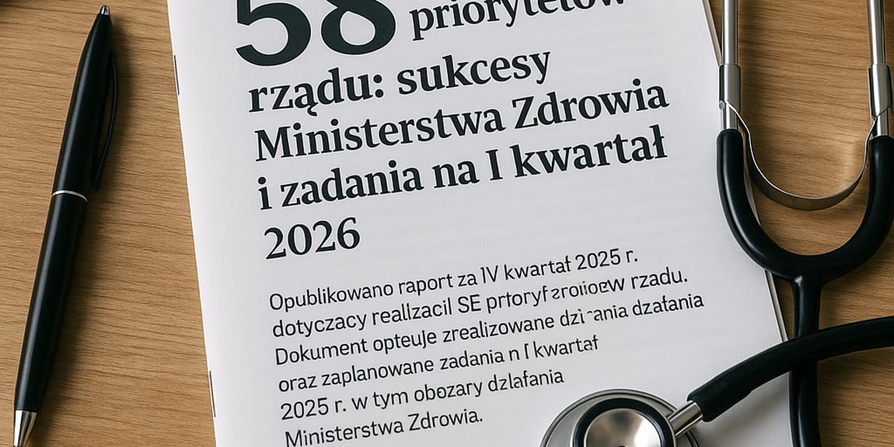 58 priorytetów rządu: sukcesy Ministerstwa Zdrowia i zadania na I kwartał 2026