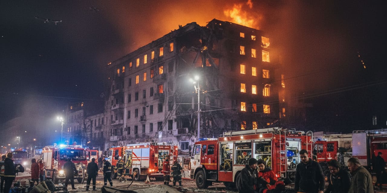 Potężny atak dronów na Odessę — trzy ofiary, 10 rannych