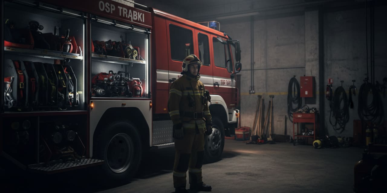 Naczelnik OSP Trąbki zginął w wypadku - jechał do wezwania o pożar traw