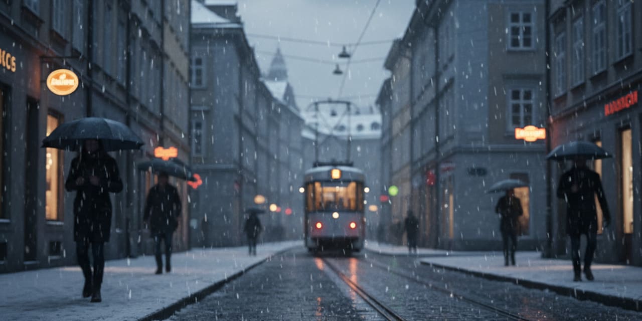 Prognoza pogody na czwartek: miejscami opady śniegu z deszczem
