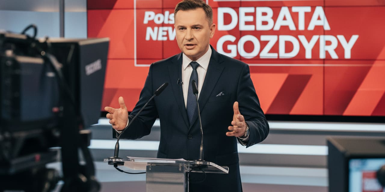 Inscenizacja ślubowania w „Debacie Gozdyry”. Poseł PiS Krzysztof Ciecióra złożył ironiczną przysięgę