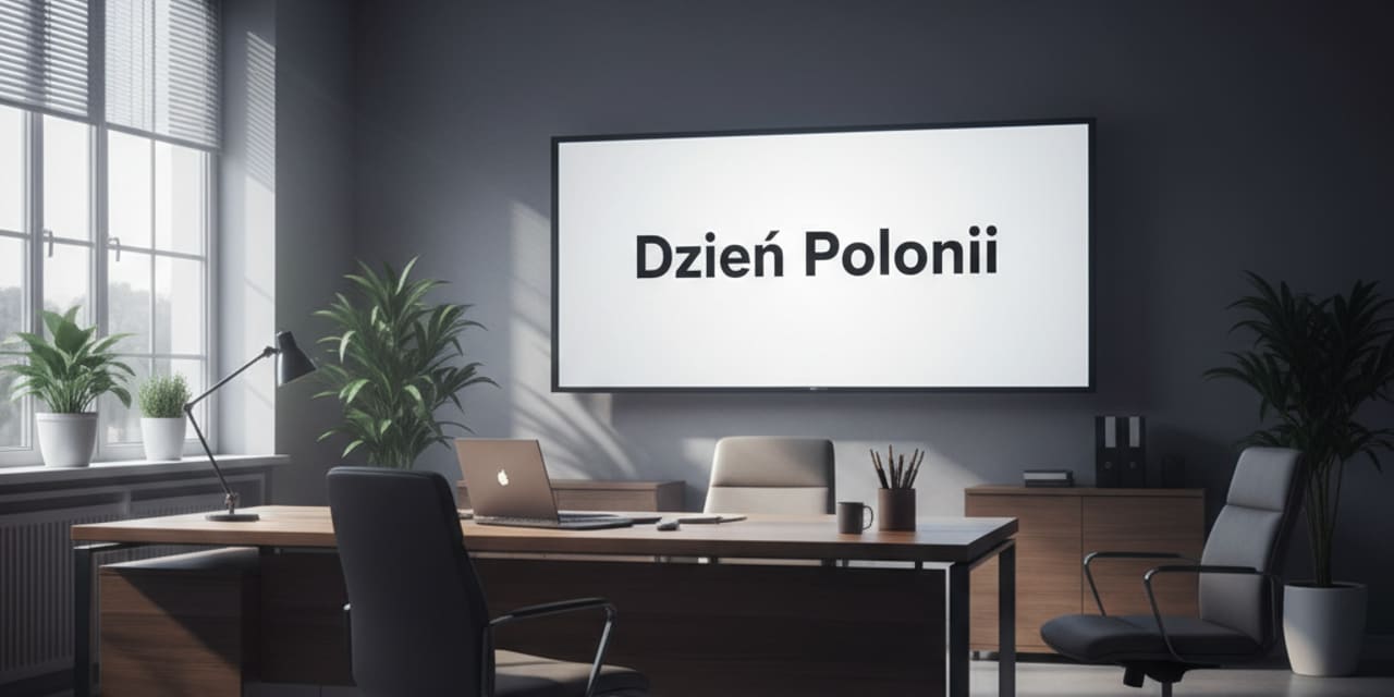 Niagara podświetlona w biało‑czerwonych barwach z okazji Dnia Polonii