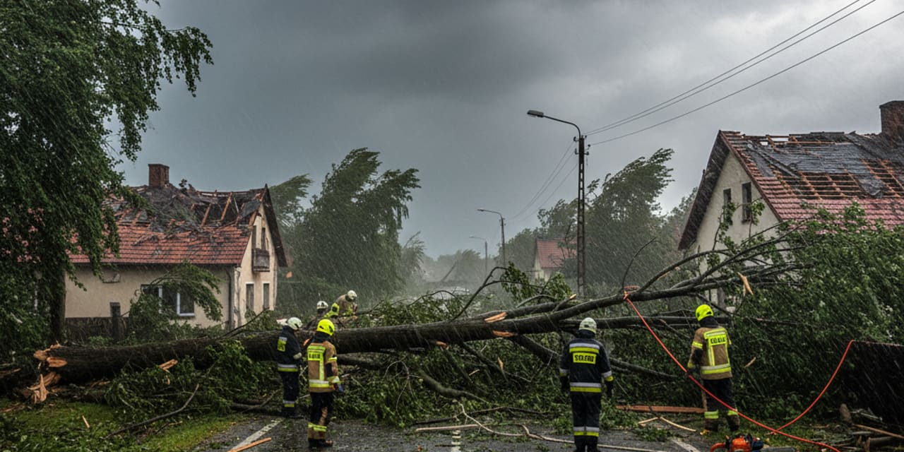 Wichury nadal groźne. IMGW i PSP: ostrzeżenia dla połowy kraju, ponad 450 interwencji