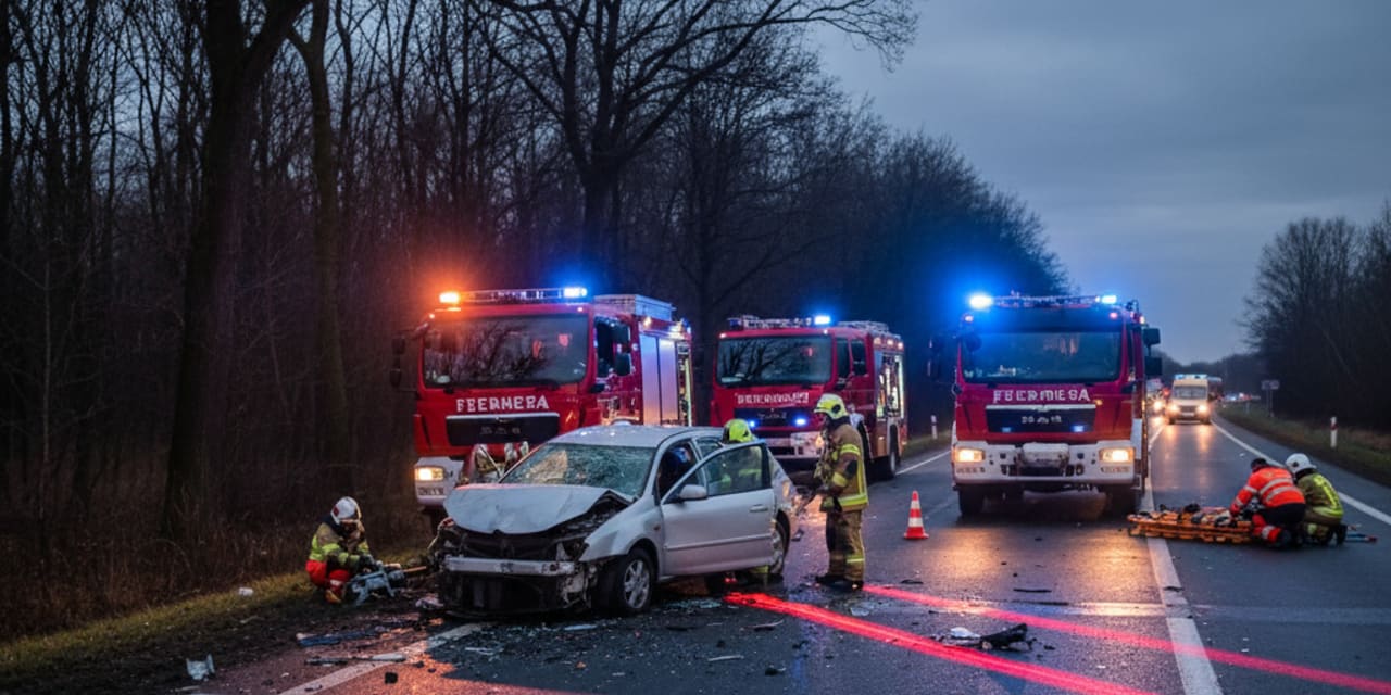 Tragiczny wypadek na DW224. 22-latek zginął po zderzeniu z wozem strażackim