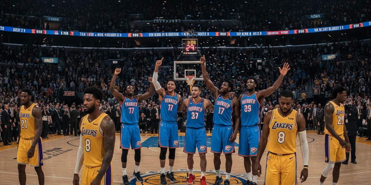 Thunder prowadzi 3-0: Lakers na skraju odpadnięcia z Play-offów