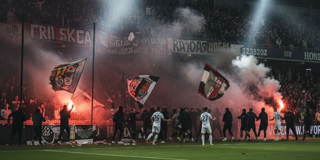 Derby przerwane: kibice wtargnęli na murawę i zaatakowali piłkarzy w skandalu czeskiej ligi
