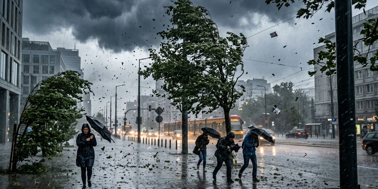 Wichura aż do 95 km/h — IMGW ostrzega, RCB wysyła alert
