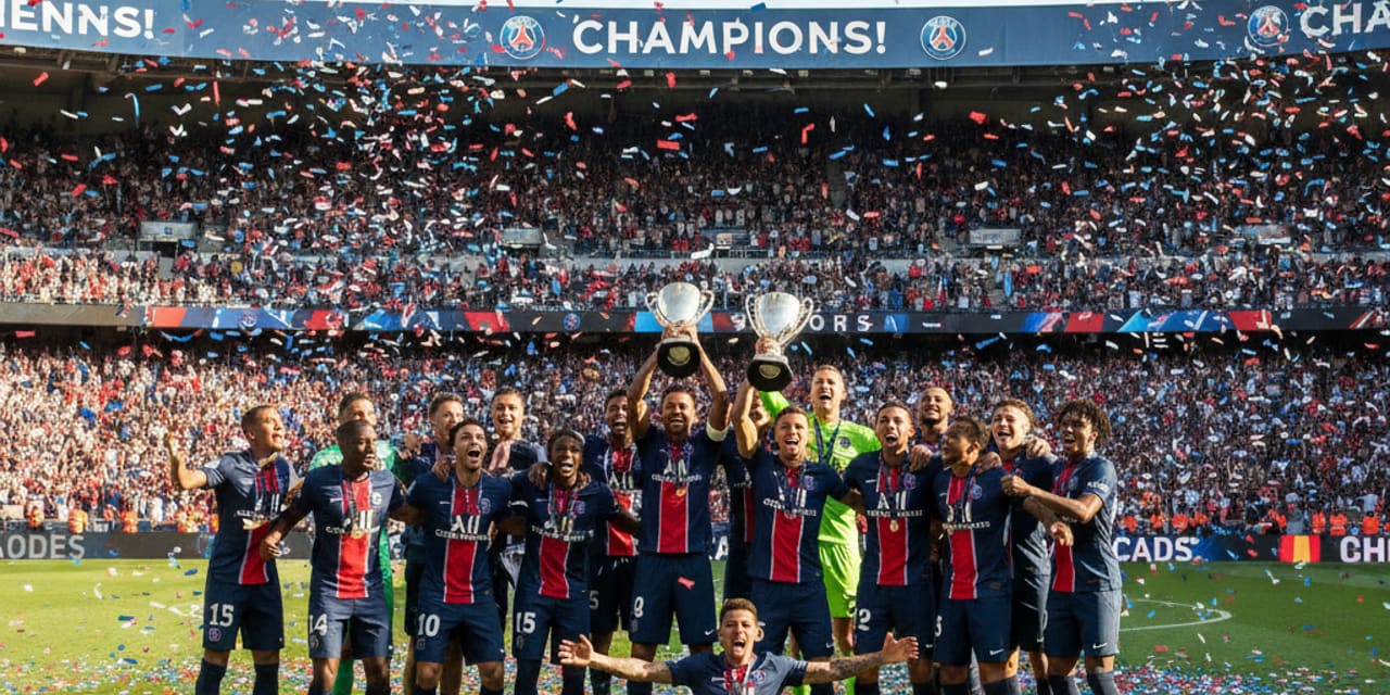 PSG mistrzem Francji po zwycięstwie w Lens: piąty z rzędu tytuł i 14. w historii
