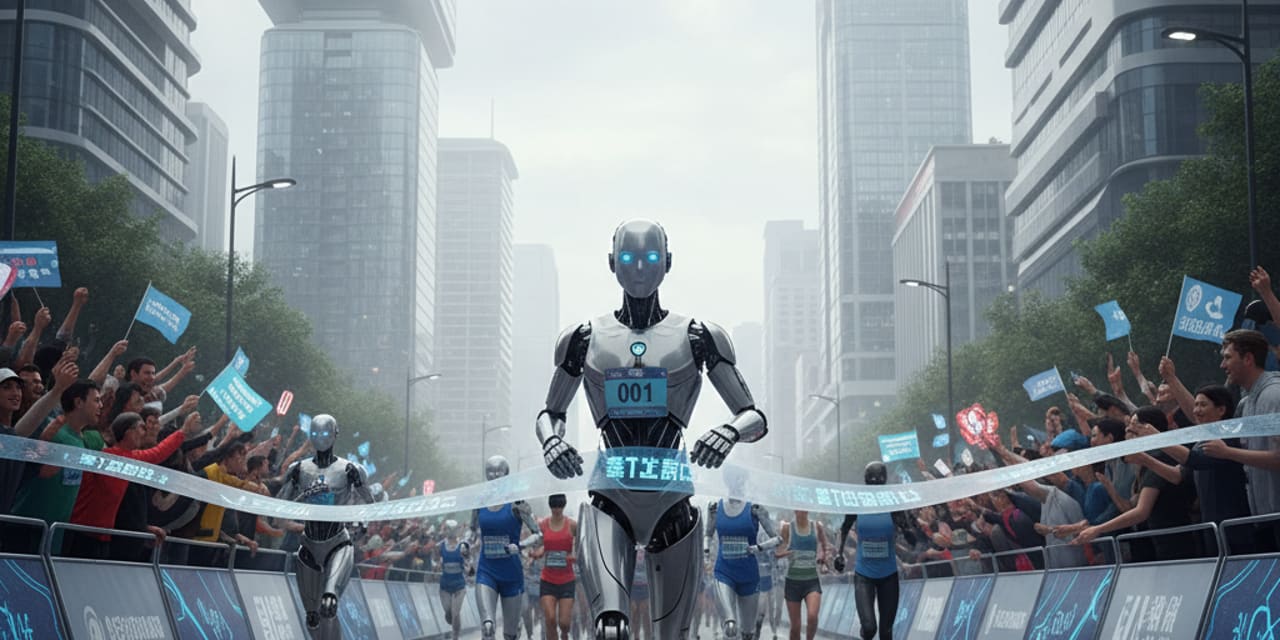 Ponad 100 humanoidów pobiegło w półmaratonie w Chinach — robot pobił rekord świata