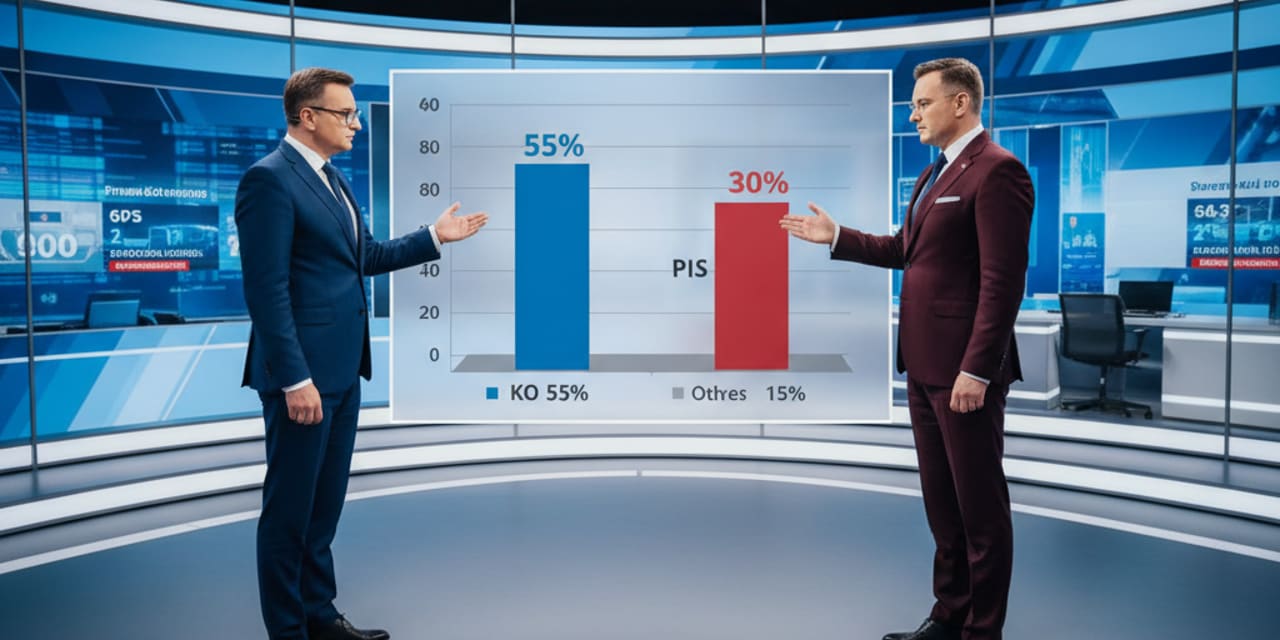 Gigantyczna przewaga KO nad PiS w sondażu Opinia24 — wyniki najnowszego badania