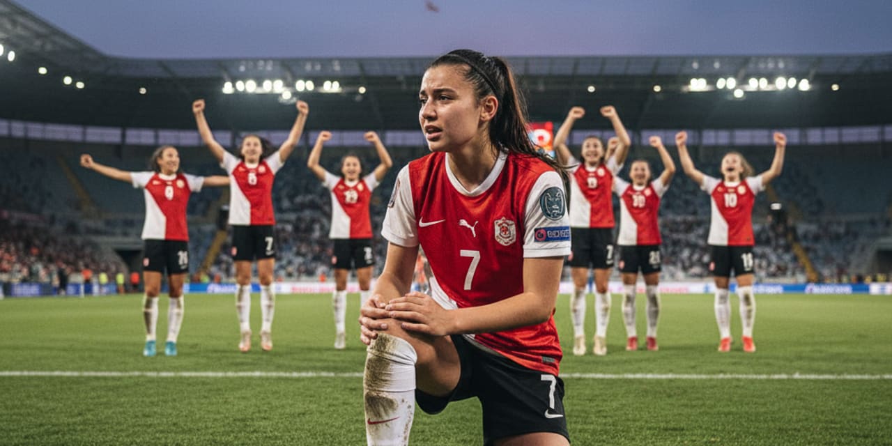 Elif Sahin kontuzjowana podczas świętowania po półfinale Ligi Mistrzyń