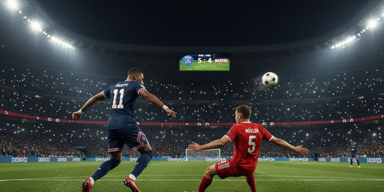 Historyczne starcie Ligi Mistrzów: PSG pokonało Bayern 5:4 — dziewięć goli w półfinale