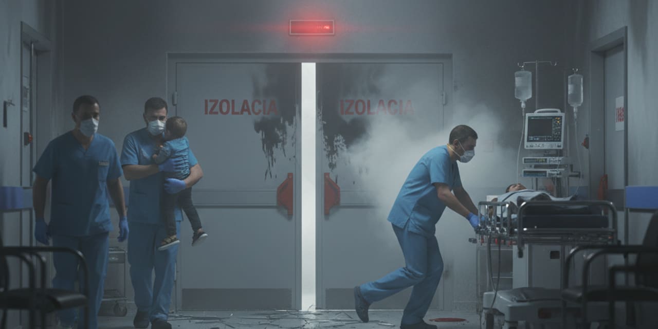 Pożar w izbie przyjęć: pacjent w izolacji wzniecił ognisko, wstrzymano przyjęcia