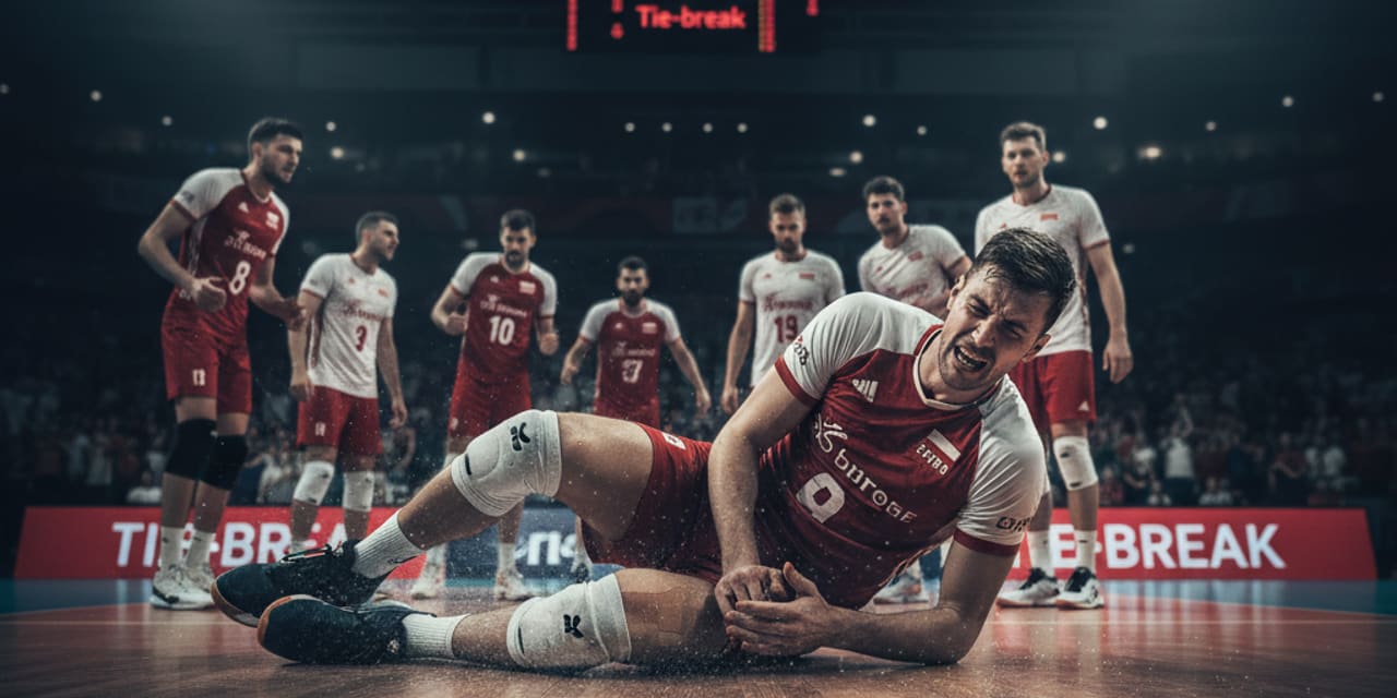 Dramat Bednorza — zniesiony z boiska po kontuzji w tie-breaku