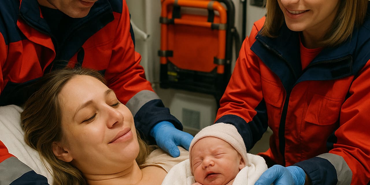 Nie zdążyli dojechać na porodówkę w Łańcucie. Dziecko urodziło się w karetce
