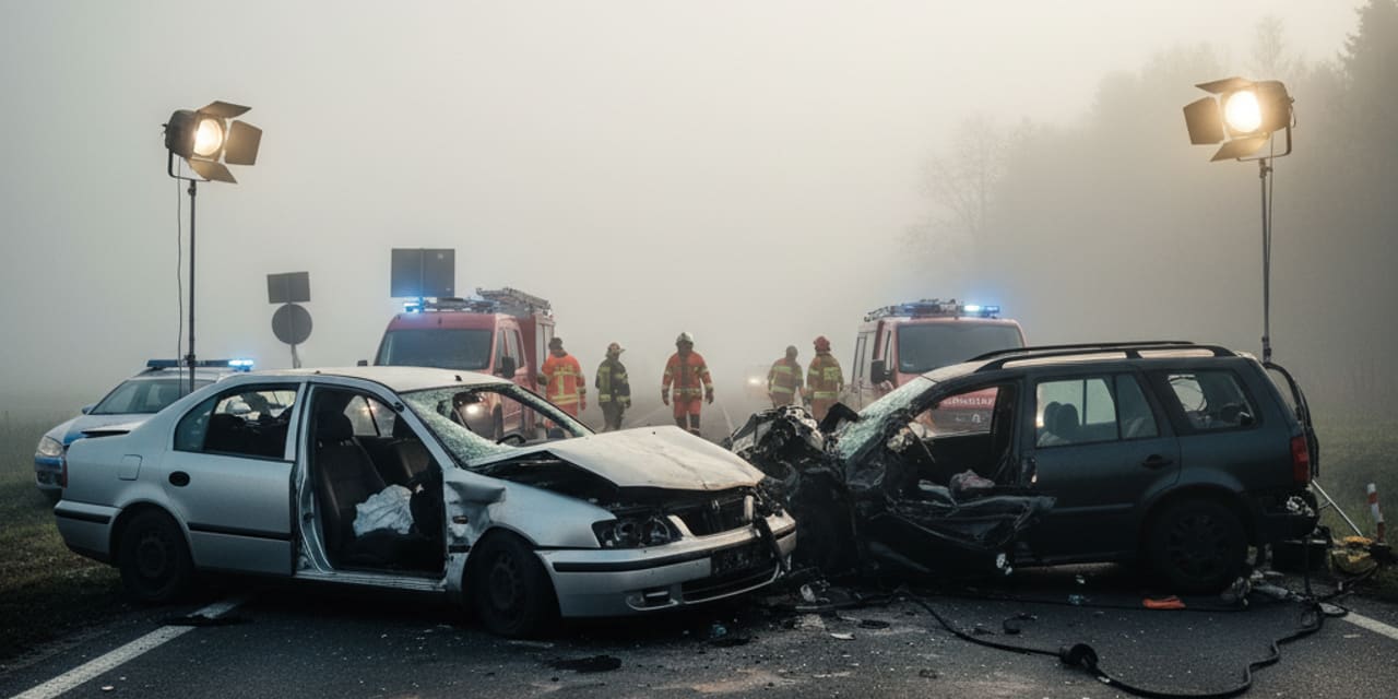 Karambol na DK7 w Łomiankach. Dwie osoby nie żyją, jedna ranna