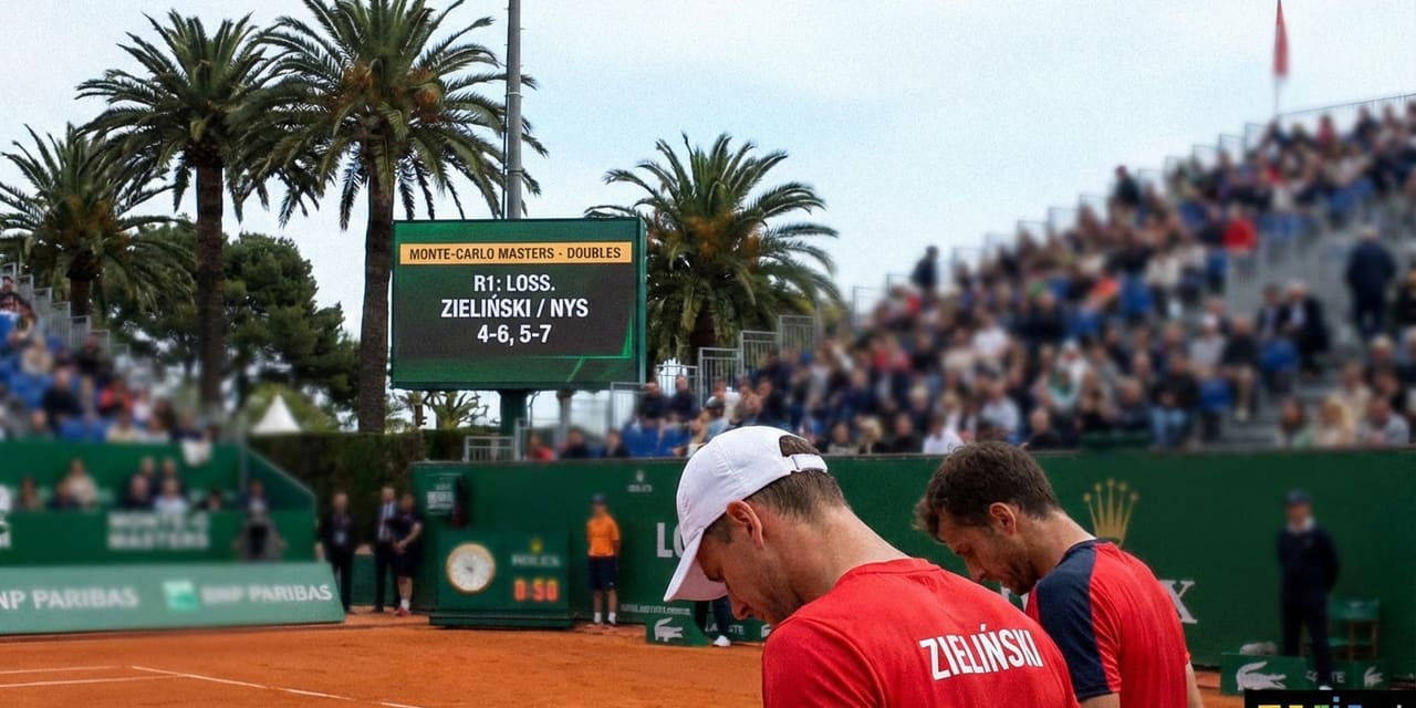 Monte Carlo: krótka przygoda Zielińskiego — porażka w pierwszej rundzie debla