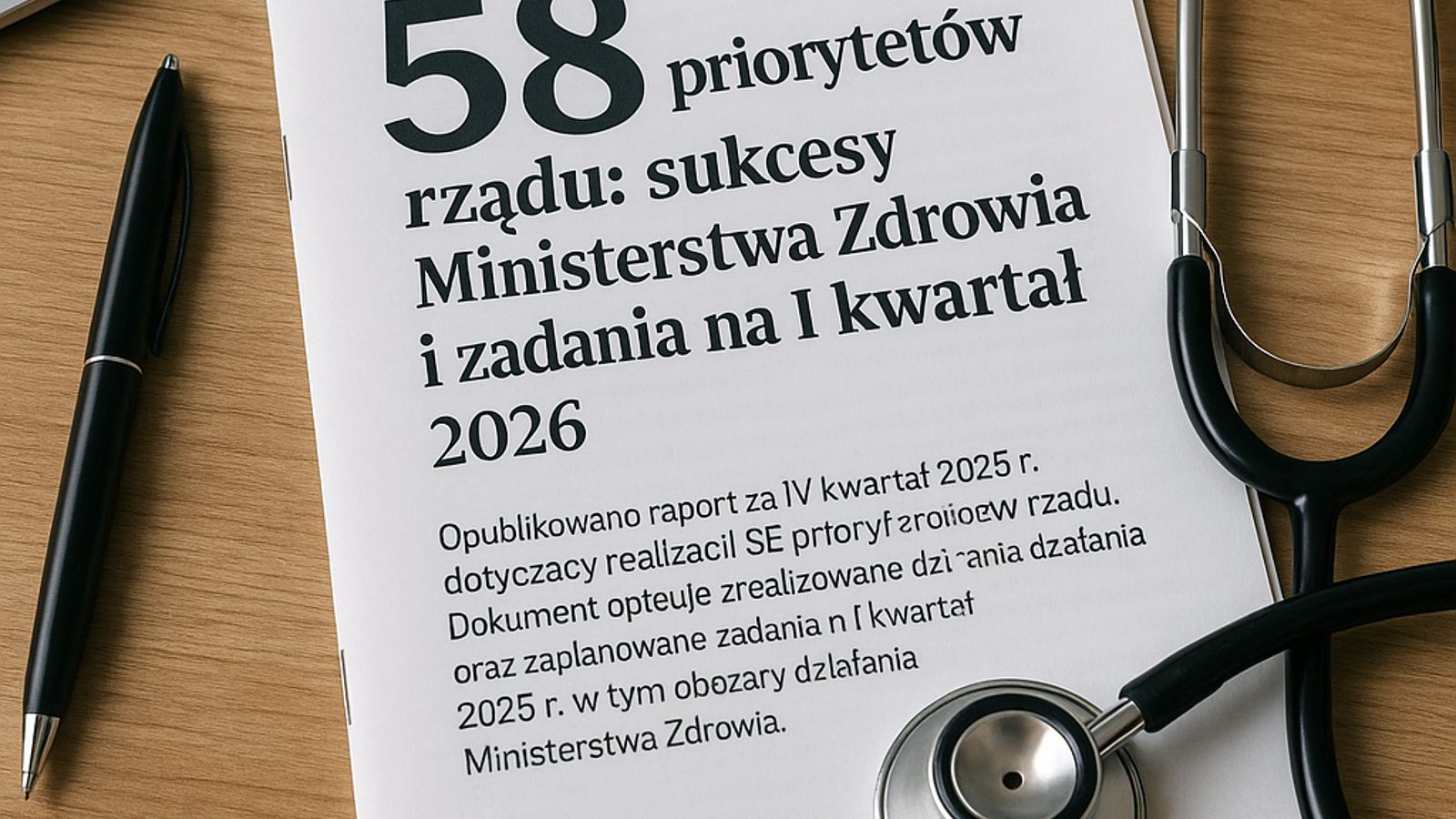 58 priorytetów rządu: sukcesy Ministerstwa Zdrowia i zadania na I kwartał 2026