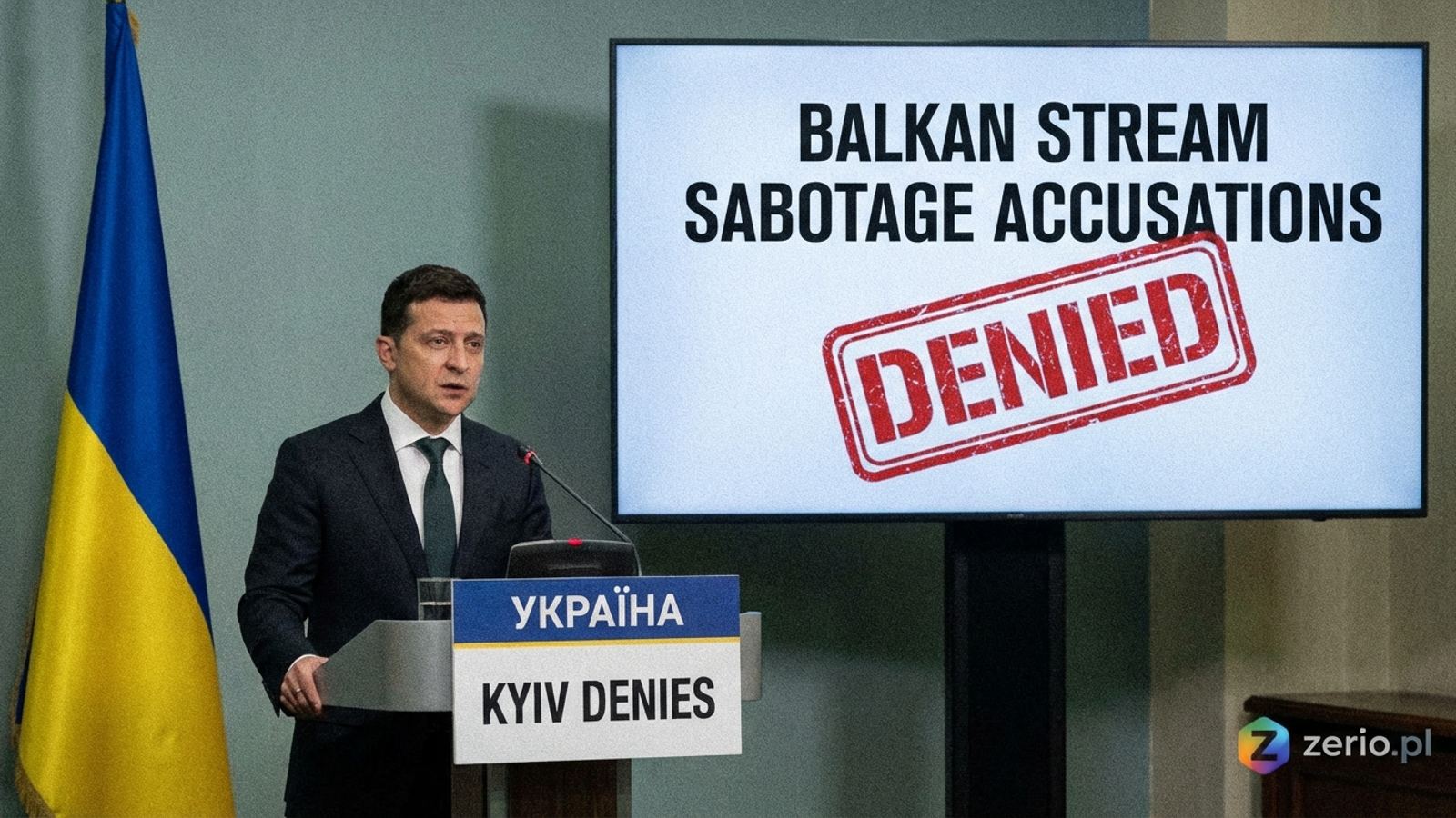 Kijów stanowczo zaprzecza oskarżeniom o sabotaż przy Balkan Stream