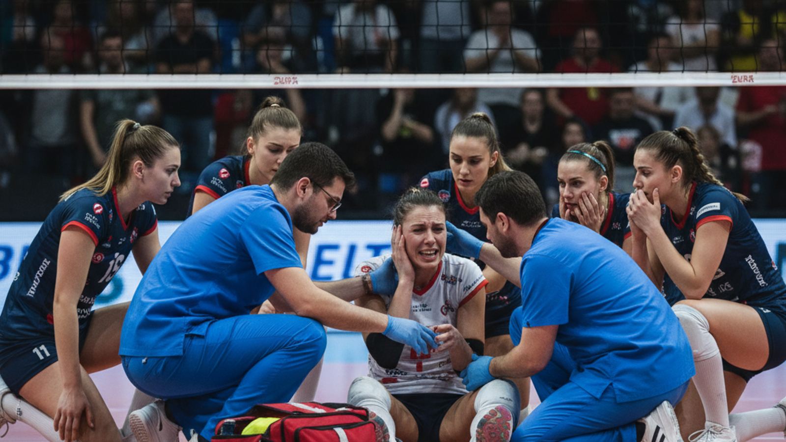 Groźna kontuzja Katariny Dangubić w półfinale Ligi Mistrzyń — zniesiona z boiska