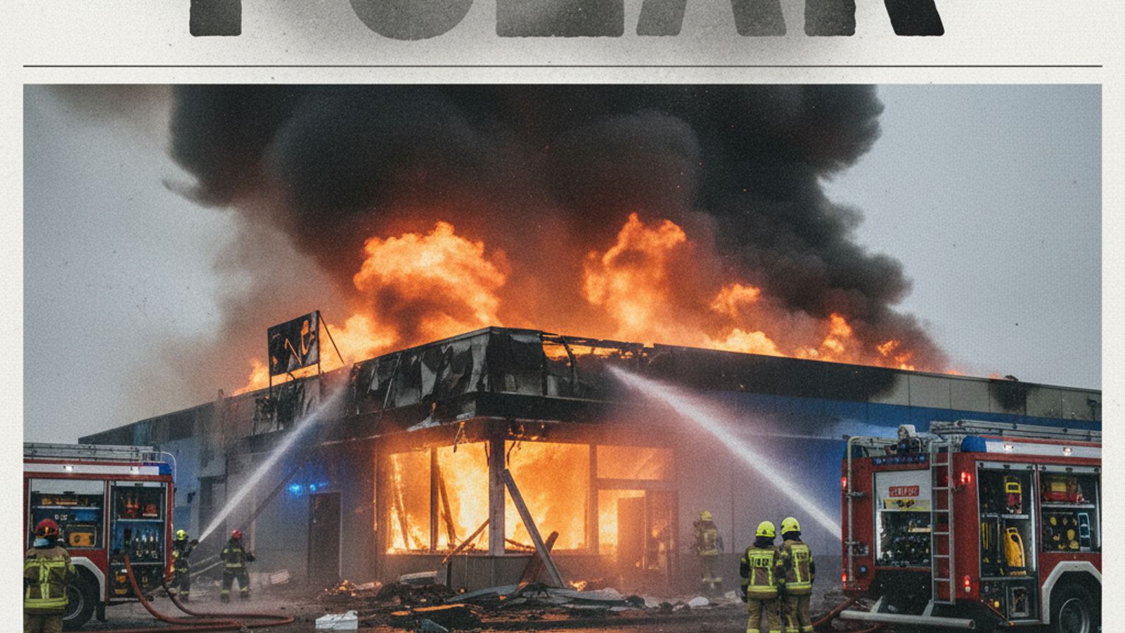 Pożar marketu w Czersku (pomorskie). RCB: "Jeśli możesz, zostań w domu"