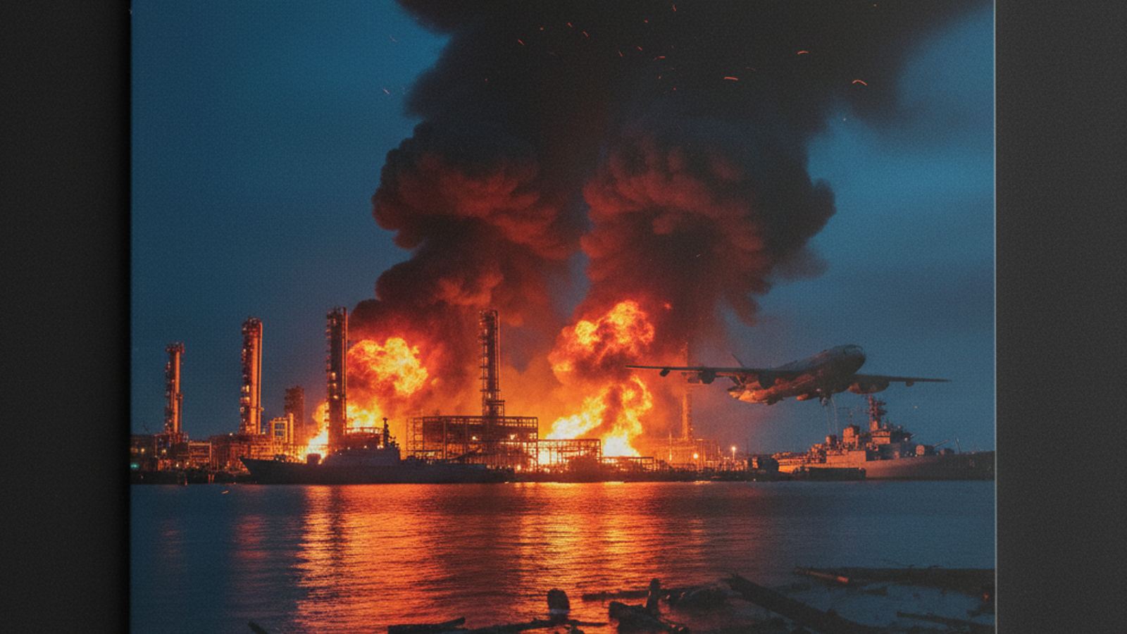 Rosyjska rafineria w ogniu. Uderzenia na Krymie — trafione okręty i bombowiec