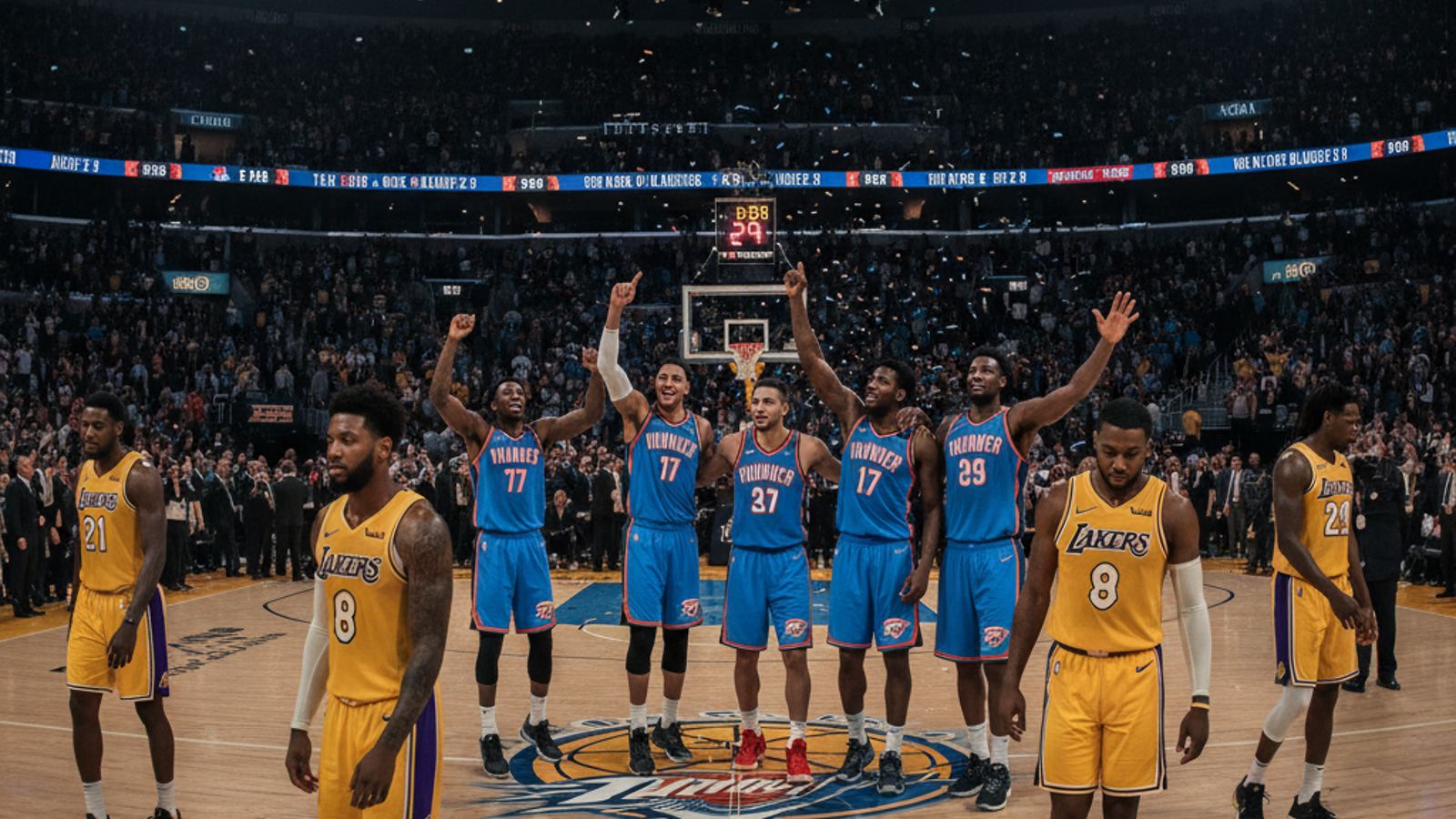 Thunder prowadzi 3-0: Lakers na skraju odpadnięcia z Play-offów