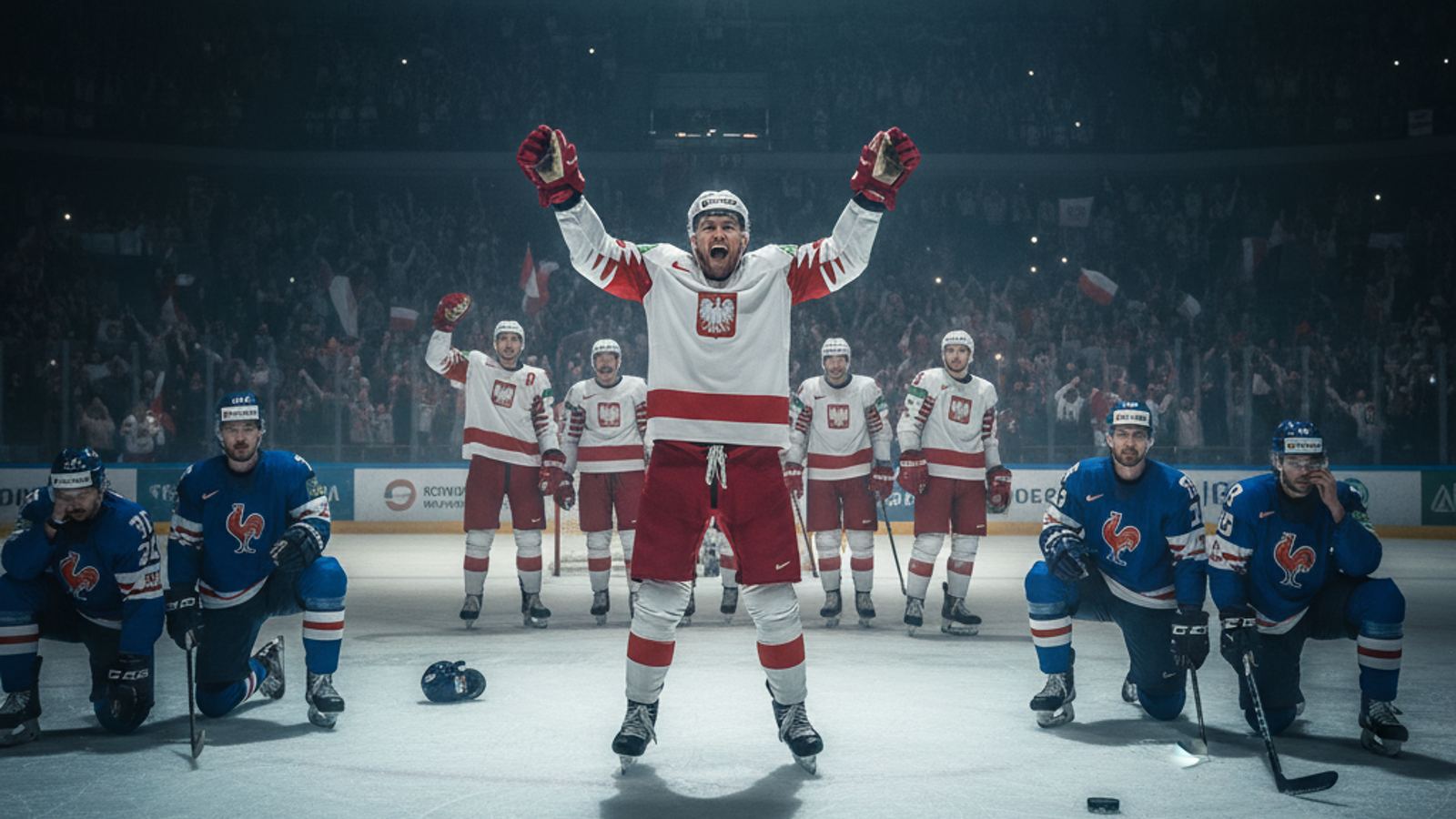 Polscy hokeiści pokonali Francję po rzutach karnych — zwycięstwo na finiszu przed MŚ