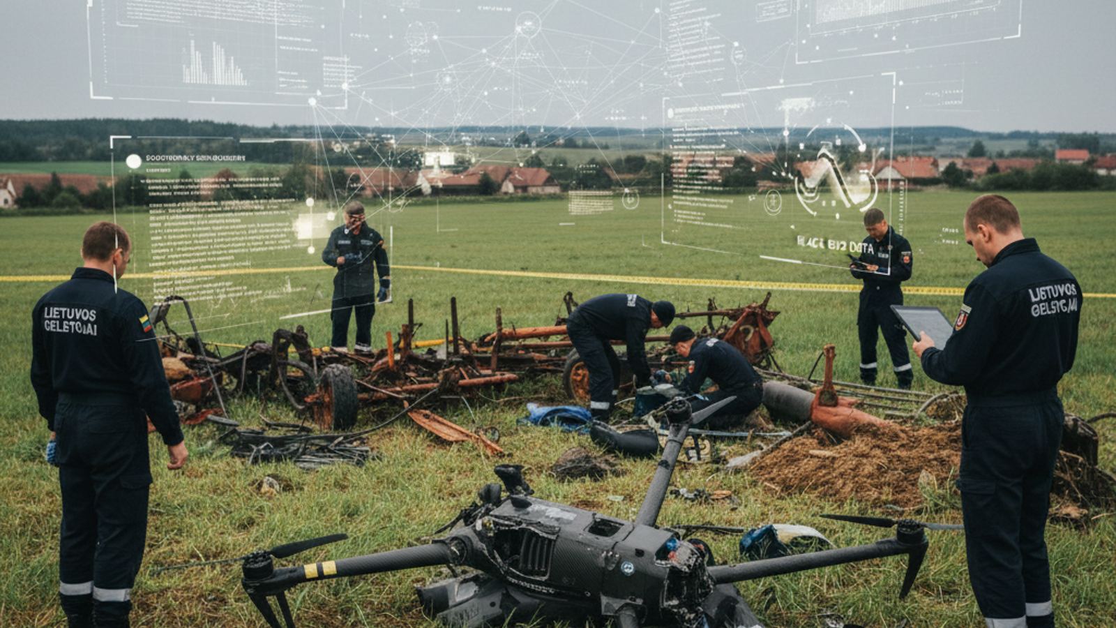 Dron ukraiński rozbił się na Litwie. Akcja służb i analiza bezpieczeństwa regionu