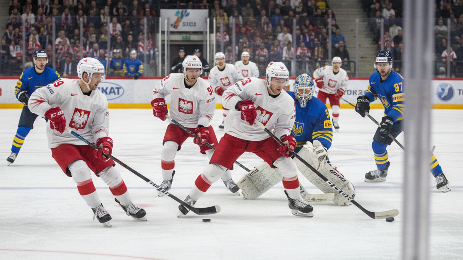 Polska — Ukraina: skrót meczu na MŚ Dywizji 1A w Sosnowcu