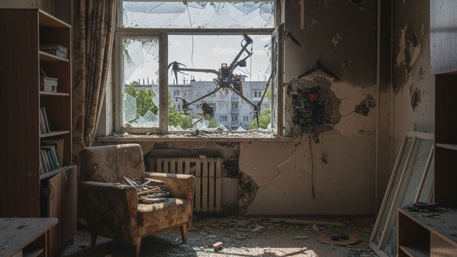Zmasowane rosyjskie ataki na Ukrainie. Dron wleciał do mieszkania w Charkowie — są ofiary