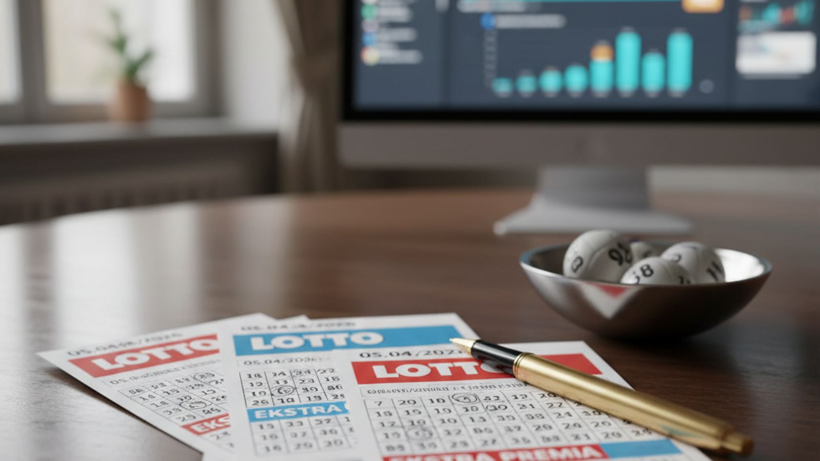 Wyniki losowania Lotto — 5 kwietnia 2026: Ekstra Pensja, Ekstra Premia i pozostałe gry