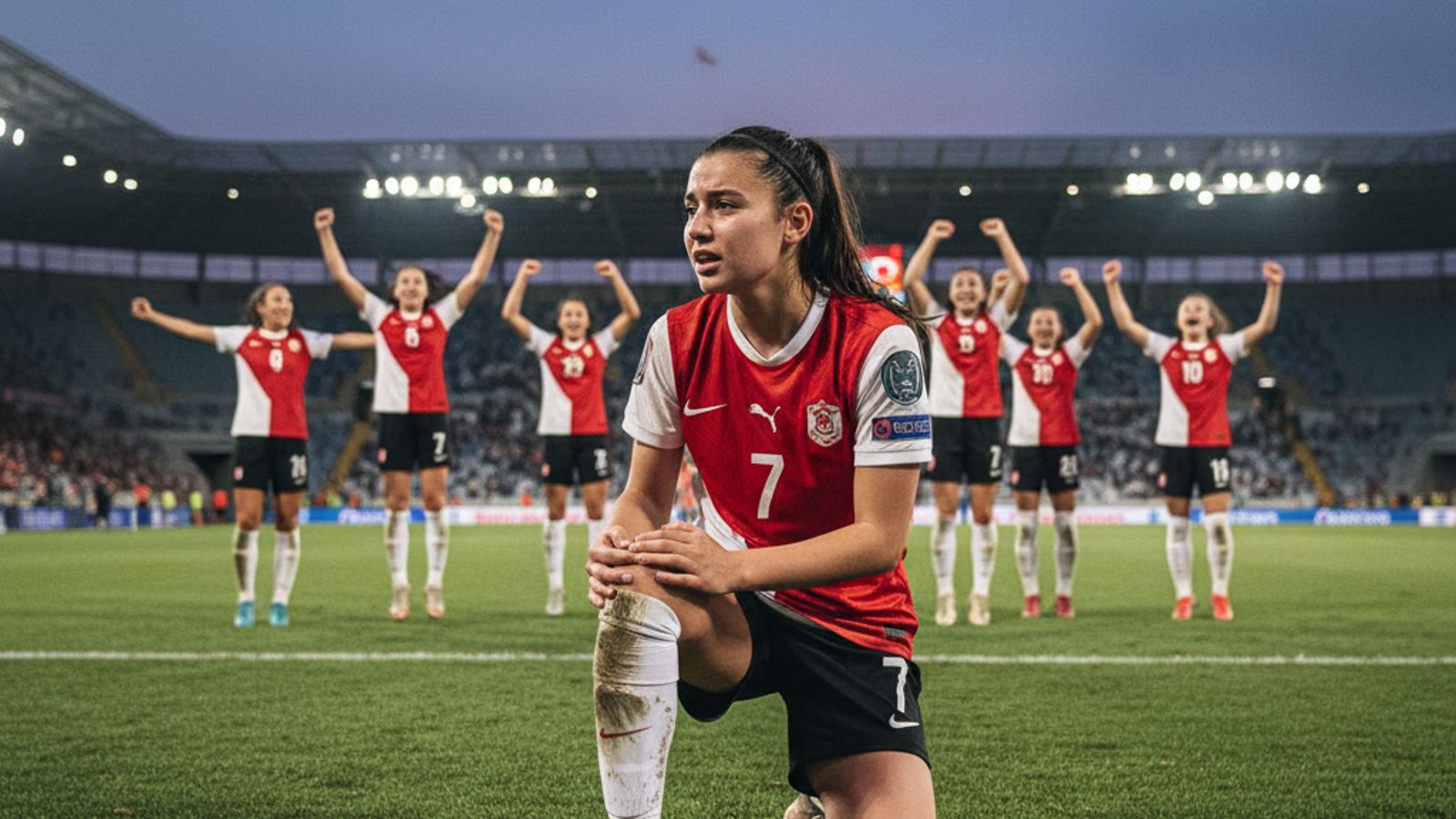 Elif Sahin kontuzjowana podczas świętowania po półfinale Ligi Mistrzyń