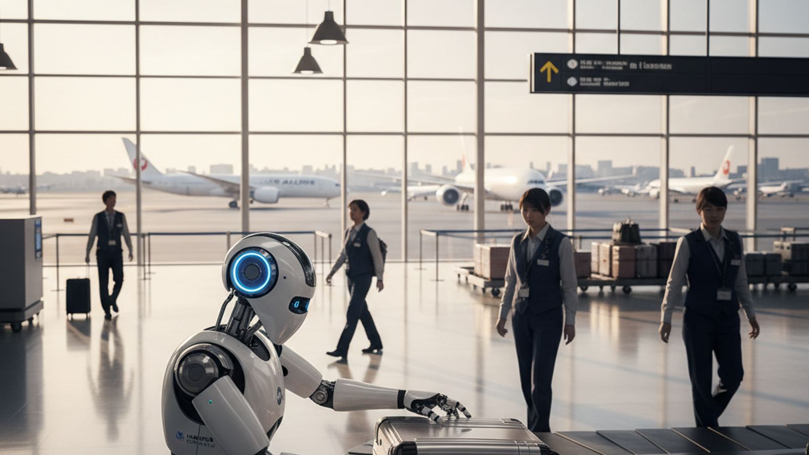 JAL wprowadza humanoidalne roboty do obsługi naziemnej na lotnisku Haneda