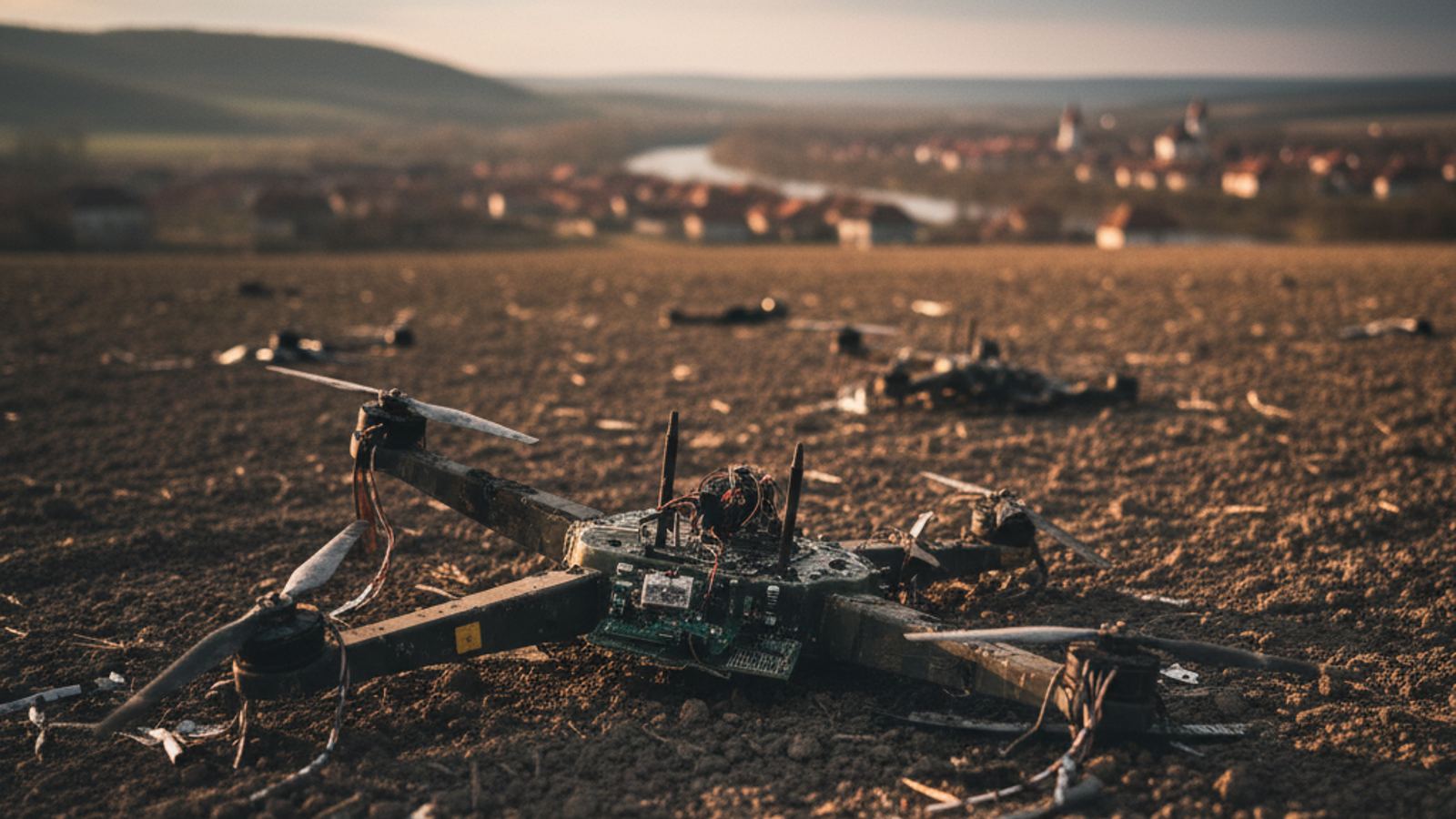 Rosyjski dron naruszył przestrzeń NATO. Fragmenty spadły w rumuńskim Gałaczu