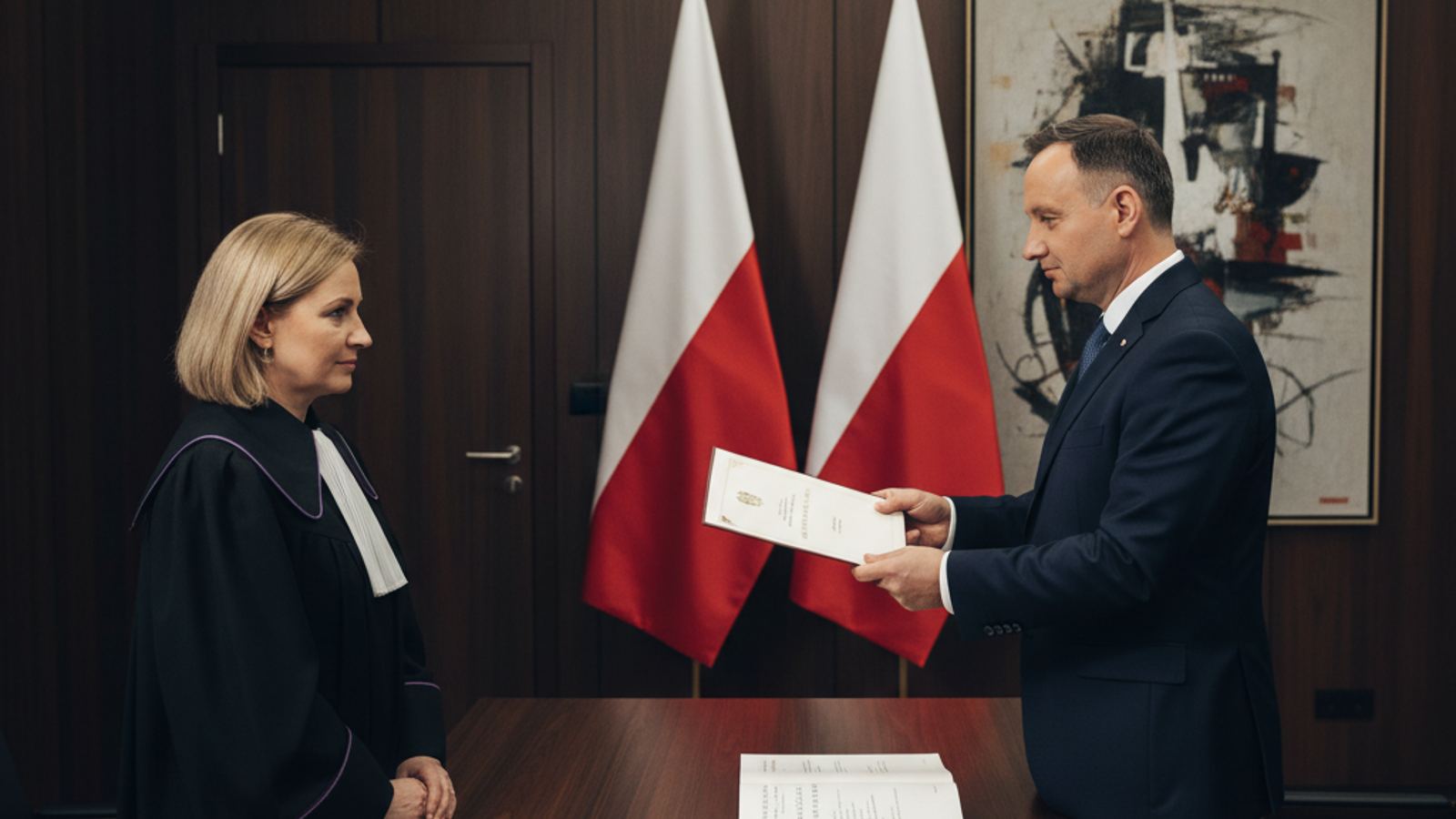 Prezydent wręczył nominacje i wskazał na konstytucję: tak powołuje się sędziów w Polsce