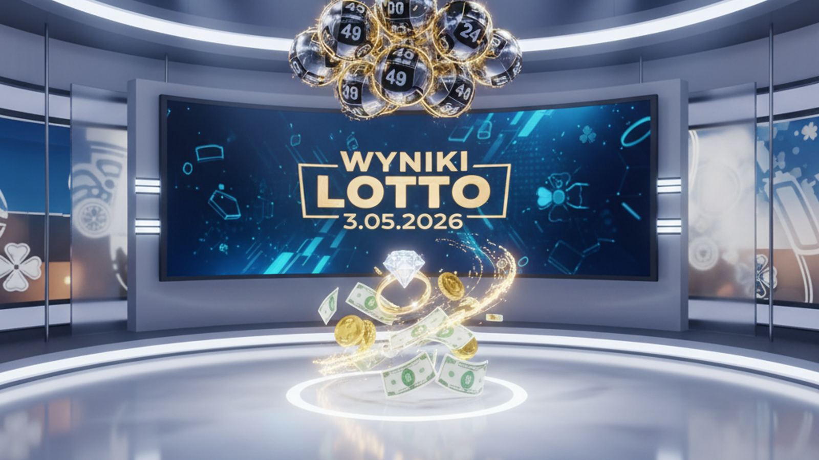 Wyniki Lotto z 3 maja 2026: Ekstra Pensja, Ekstra Premia, Kaskada, Mini Lotto, Multi Multi