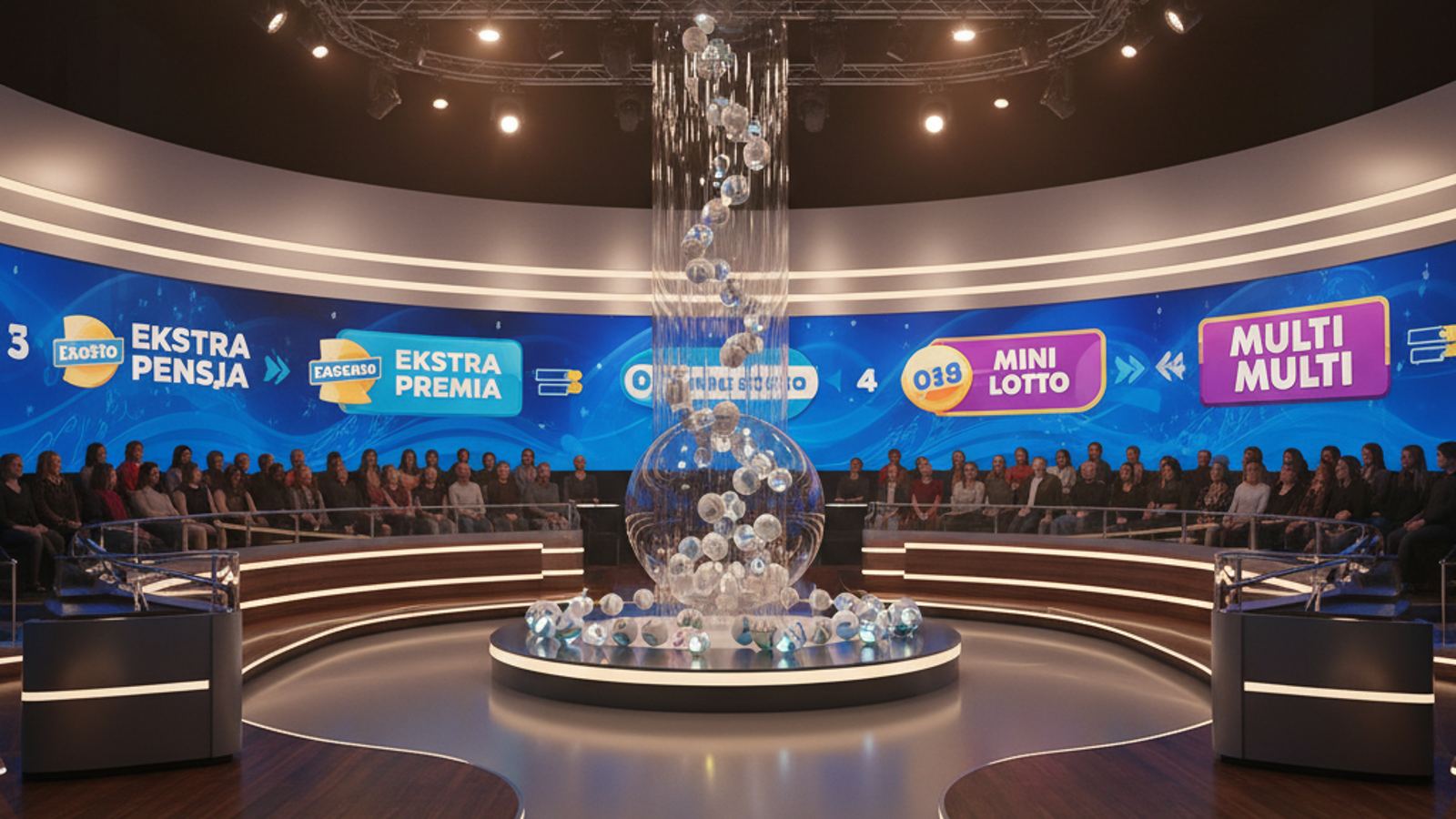 Wyniki Lotto z 23 kwietnia 2026 — Ekstra Pensja, Ekstra Premia, Kaskada, Mini Lotto, Multi Multi