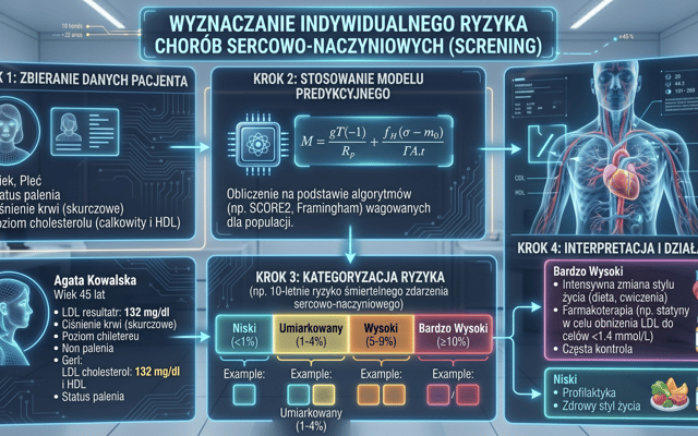 SCORE2: jak w pięć minut policzyć ryzyko zawału na dziesięć lat