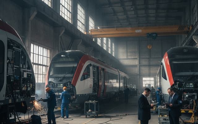 Korupcja przy naprawach pociągów: CBA wkroczyła do zakładów PESA w Mińsku Mazowieckim