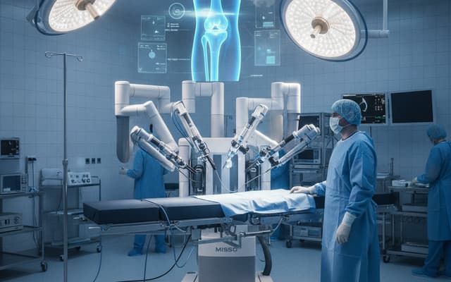 Pierwsza w Polsce endoprotezoplastyka kolana z robotem MISSO w Ostrołęce