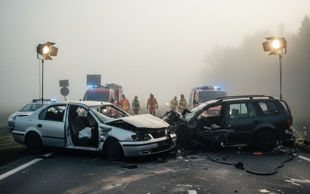 Karambol na DK7 w Łomiankach. Dwie osoby nie żyją, jedna ranna