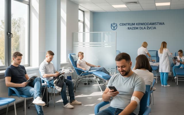 Liczba donacji krwi w Polsce rośnie w 2025 roku według GUS