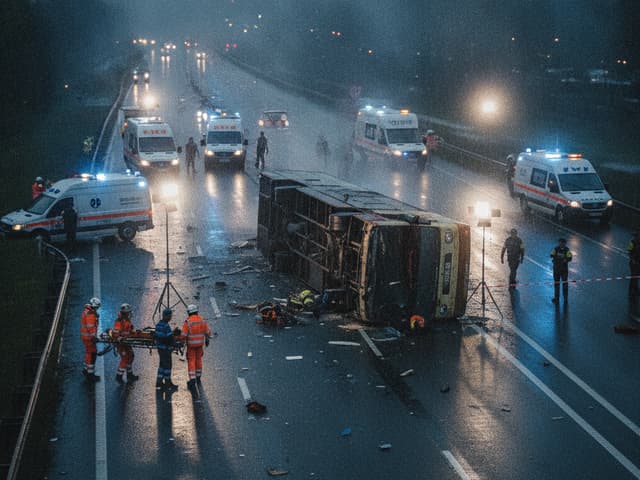 Wypadek autokaru na Węgrzech: 21 rannych wraca do Polski, identyfikacja ofiar w toku