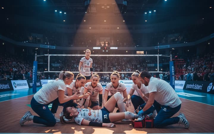 Groźny uraz w Tauron Lidze — środkowa BKS Bielsko‑Biała zniesiona z boiska