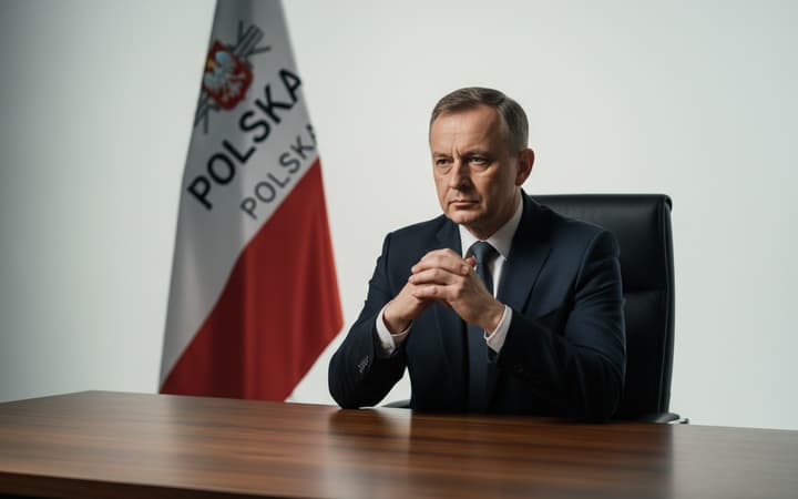 Czarzasty zgłosił sprawę do prokuratury po wystąpieniu Berkowicza z przerobioną flagą