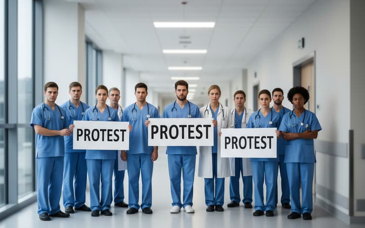 Czarny tydzień w szpitalach powiatowych — ogólnopolski protest 20 kwietnia