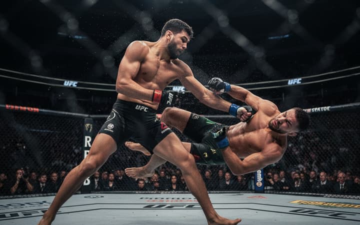 Carlos Ulberg nowym mistrzem UFC. Nokaut w pierwszej rundzie